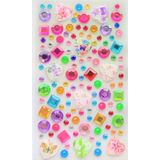 Giraffe Sticker Taş Yapışkanlı Saç, Yüz, Tırnak, Makyaj ve Süs Taşı Işıltılı Parlak (Desenli, Kalp Orta Boy)