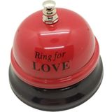 Giralstore Masaüstü Dekoratif Resepsiyon Zili Görevli Çağırma Zili Çan(Ring For Love) Kırmı - Çok Renkli