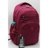 Giray Collection Günlük Krinkıl Kumaş Unisex Okul Sırt Çantası 1800 - Bordo