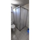 Giray Duş 70 Cm X 90 Cm Parlak Profil Köşe Girişli Mika Pleksi Pilastik Duşakabin