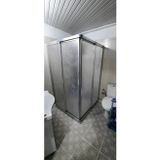 Girayduş 100X100 Köşe Girişli Parlak Profil Mika Duşa Kabin
