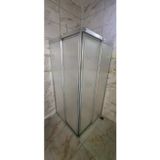 Girayduş 80X110 Köşe Girişli Parlak Profil Mika Duşakabin