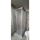 Girayduş 80X120 Köşe Girişli Parlak Profil Mika Duşakabin