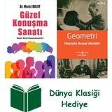 Girdap Kitap Güzel Konuşma Sanatı + Geometri + Dünya Klasiği Hediye - Hayır
