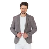 Girino Erkek Bordo Ekose Poliviskon Kumaşlı Spor Blazer Ceket Bordo 58
