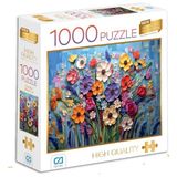 Girişimci Kadın Çiçekler Puzzle 1000