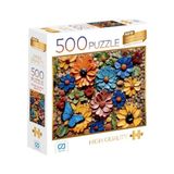 Girişimci Kadın Mozaik Çiçekler Puzzle 500