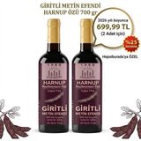 Giritli Metin Efendi 2 x 700 gr Harnup Keçiboynuzu Özü - %100 Doğal ve Katkısız - 1,4 kg