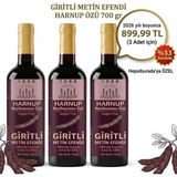 Giritli Metin Efendi 3 x 700 gr Harnup Keçiboynuzu Özü - %100 Doğal ve Katkısız - 2,25 kg