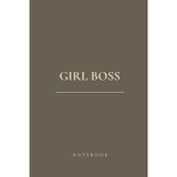 Girl Boss Notebook: Kaki Minimalist Lined Journal – 120 Pages: Aesthetic Design for Goal Setting, Productivity & Daily Writing