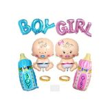 Girl Boy Bebek Folyo Cinsiyet Belirlrme Balon Set