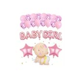 Girl Boy Bebek Yildiz Folyo Cinsiyet Belirlrme Balon Set