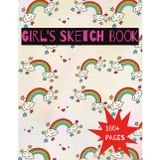 Girl's Sketchbook: Glossy Cover with 100+ Pages for drawing, coloring and using imagination. Good on the go, and better than screens and electronics.