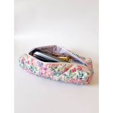 Girlsy Bags Lila Çiçekli Saç Maşa Düzleştirici Çantası Airwrap Airstrait Için Uyumlu Büyük Seyahat Çantası