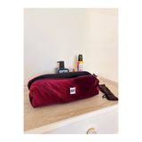 girlsybags Kadife Bordo Saç Düzleştirici Çantası Airwrap Airstrait Uyumlu Seyahat Çantası