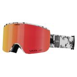 Giro Axis Kayak Gözlüğü - Erkekler ve Kadınlar için Snowboard Gözlüğü - Canlı Köz/Canlı Kızılötesi Lensli Beyaz/Koyu Madde Kayışı