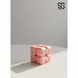 Gisk Design Pembe Stres Küpü -Stres Atıcı, 3D Baskı, Eğlenceli ve Taşınabilir Fidget Oyuncağı