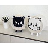 Git 3D Kedi Tuvalet Kağıdı Tutucu Banyo Dekoru