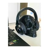 Git3d Kemx3d-İskelet Kafa Tası- Kristal / Kulaklık Tutucu-Dekor / Masa Üstü Kullanım Kulaklık Standı