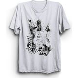 Gitar, Dirty Guitar Rock Metal Tişört - Beyaz - S