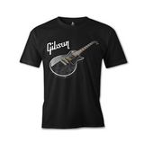 Gitar - Gibson 1 Siyah Erkek Tshirt