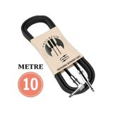 Gitar Jack Kablo Çelik Uç Düz/l 10m-32,8ft Elektro Akustik Bağlama Keman Amfi & Mixer Uyumlu Jak Kablo