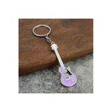 Gitar Lila Gitarist Hediye Anahtarlık veya Çanta Süsü