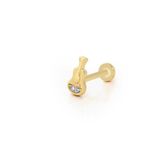 Gitar Model İkili Taş Tragus Piercing