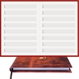 Gitar Nota Defteri - (TAB Anahtarlı) 11 Çıtalı% 100 El Yapımı, El Dikişi, Kuşe Ciltli A/5 - Kahve-Sarı