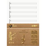 Gitar Nota Kağıdı (Fa ve Tab Anahtarlı) 11 Satır, 1. Sınıf 100 gr. Özel Kağıda 50 Sayfa Arkalı-Önlü Ofset Baskı
