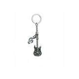 Gitar & Sol Anahtarı Figürlü Unisex Anahtarlık – Metal Müzik Temalı Aksesuar