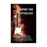 Gitar Tab Nota Defteri, A5 Format, 110 Premium Sayfa, Boş Tablature ve Akor Kutuları, 6 Satır Tab - Çok Renkli - Standart - Otomatik