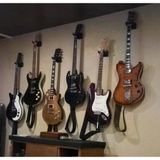Gitar Tutucu, Gitar duvar askısı, duvar göstergesi için gitar askısı, çıkarılabilir gitarlar, klasik akustik elektro gitarlar için duvar askısı, sağlam enstrüman kancası tutucu, aksesuar (siyah)