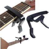 Gitar ve Bağlama Için Metal Kapo (Kelepçe) - Siyah Capo
