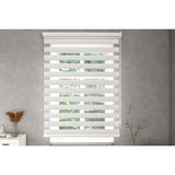Givayo 70x260 cm Stor Beyaz Dar Pliseli Zebra Stor Perde