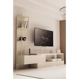 Givayo Mobilya Diamo Modern Tasarımlı Tv Ünitesi 200 Cm Suntalam Malzemeden Kum Taşı Renk