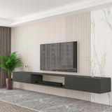 Givayo Mobilya Troya Tv Ünitesi 250 Cm Duvara Monte 3 Modül Antrasit