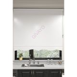 GİVAYO STOR Ekru Stor Zebra Güneşlik Perde Etek Dilimli Modern Kumaş