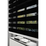Givayo Stor Givayo Stor Parlak Siyah Bambu Zebra Stor Perde 110 X 200 Siyah