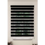 GİVAYO STOR Siyah Bambu Zebra Perde