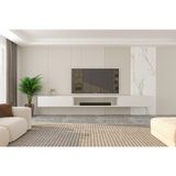 Givayo Troya Tv Unitesi 250 Cm Duvara Monte 3 Modul Beyaz