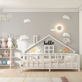 Givayo Wood's Hause Beyaz Kapılı 100*200 Montessori Yatak