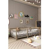 GİVAYO WOOD'S Thorin Bebek Çocuk Montessori Ahşap Görünümlü MDF Yatak