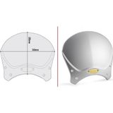 Givi 100AL Bmw R Nine T 14-19 - Yamaha XSR700 16-20 - XSR 900 16-19 Alüminyum Siperlik