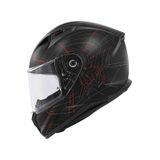Givi 50.7 Phobia Kapalı Motosiklet Kaskı Mat Siyah - Kırmızı XL
