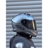 Gıvı 50.7 Phobıa Mat Tıtanıum-Siyah Kask + Şeffaf Vizör - 2XL