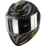 Givi 50.8 Mach1 Full Face Motosiklet Kaskı - 2XL - Gri - Siyah - Kırmızı