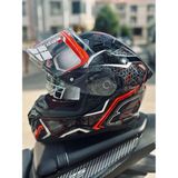 Gıvı 50.8 Mystıcal Siyah-Kırmızı-Tıtanıum Kask - L - Standart