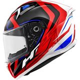 Givi 50.8 Racer Kapalı Kask Beyaz Kırmızı Siyah