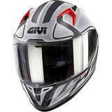 Gıvı 50.8 Racer Mat Siyah-Tıtanıum-Gri Kask - Mat Siyah - Gri